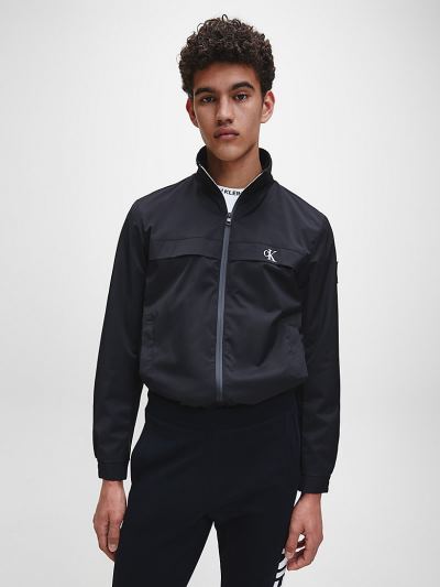 Calvin Klein Ruhák HU707548 | Calvin Klein Zip Up Férfi Dzseki Fekete